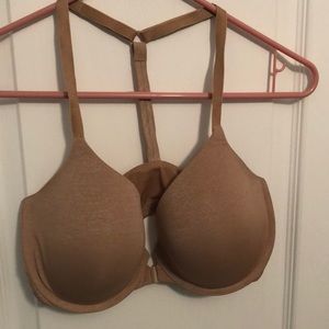 Victoria Secret Nude Push up Razor back Bra 34DD